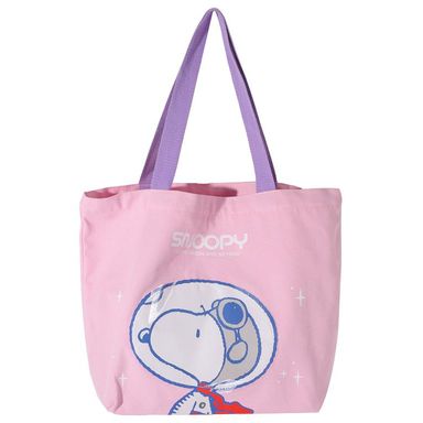 Bolso de compras snoopy serie little space explorer rosa -  Snoopy