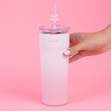 Tomatodo de acero colección blooming night con sorbete 550 ml rosa -  Miniso