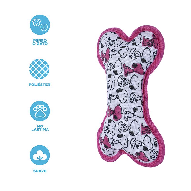 Juguetes-para-mascotas-oxford-con-hueso-rosa-y-blanco-serie-snoopy-Snoopy-3-20828
