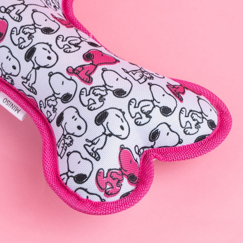 Juguetes-para-mascotas-oxford-con-hueso-rosa-y-blanco-serie-snoopy-Snoopy-5-20828
