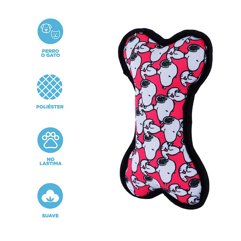 Juguetes-para-mascotas-bone-oxford-toyblack-pink-serie-snoopy-Snoopy-3-20830