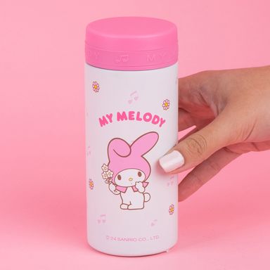 Termo botella aislante con personajes de sanrio 200 ml my melody blanco y rosa -  Sanrio