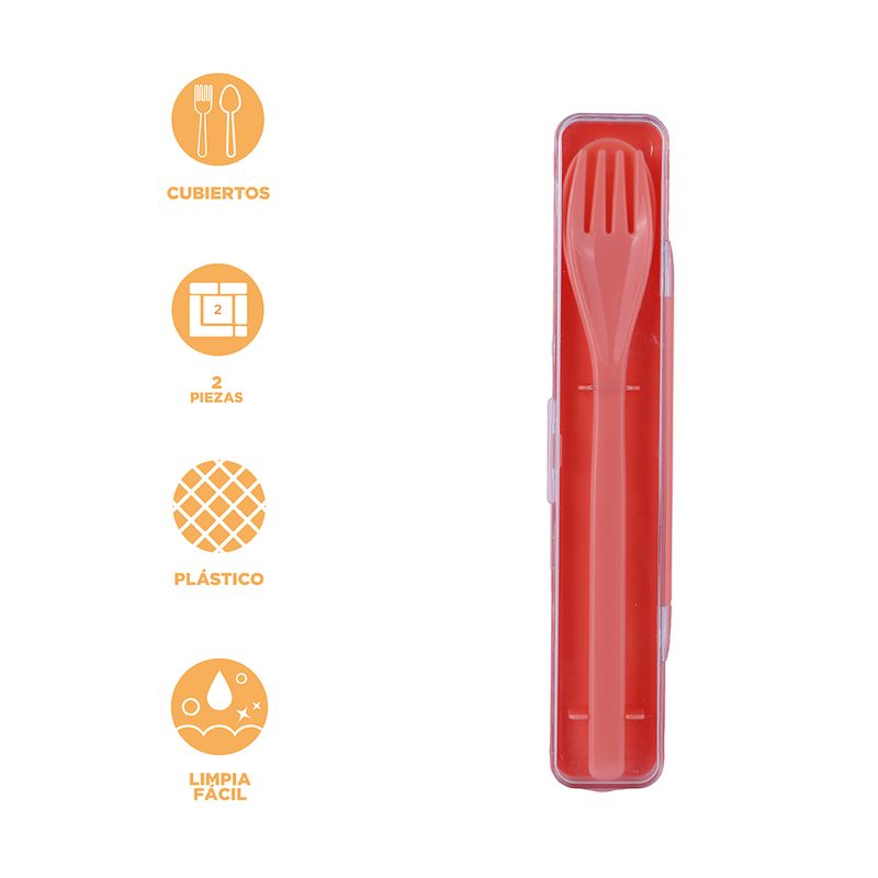Juego-de-cubiertos-port-til-colorido-naranja-Miniso-3-20966