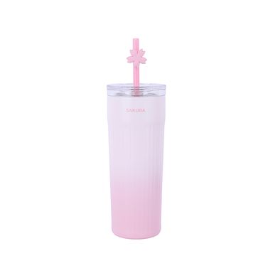 Tomatodo de acero colección blooming night con sorbete 550 ml rosa -  Miniso