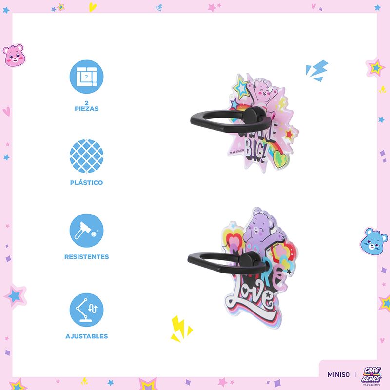 Soporte-para-tel-fono-en-forma-de-anillo-care-bears-collection-2-pzas-Care-Bears-3-21558