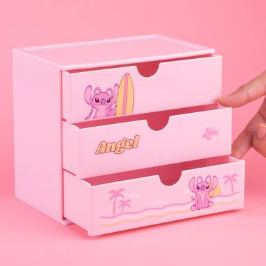 Organizador de plástico de 3 cajones de la colección lilo stitch de disney angel -  Lilo & Stitch
