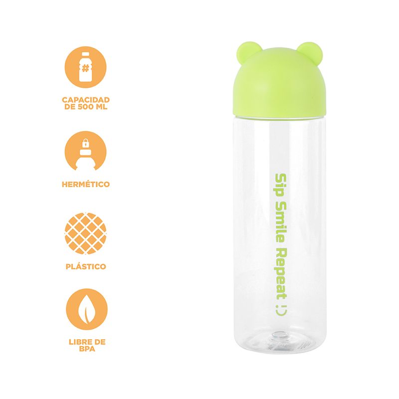 Tomatodo-de-pl-stico-de-dibujos-animados-de-color-solido-500-ml-verde-Miniso-4-21289