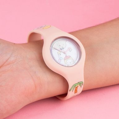 Reloj infantil colección guji guji bread baking rosa -  Guji Guji