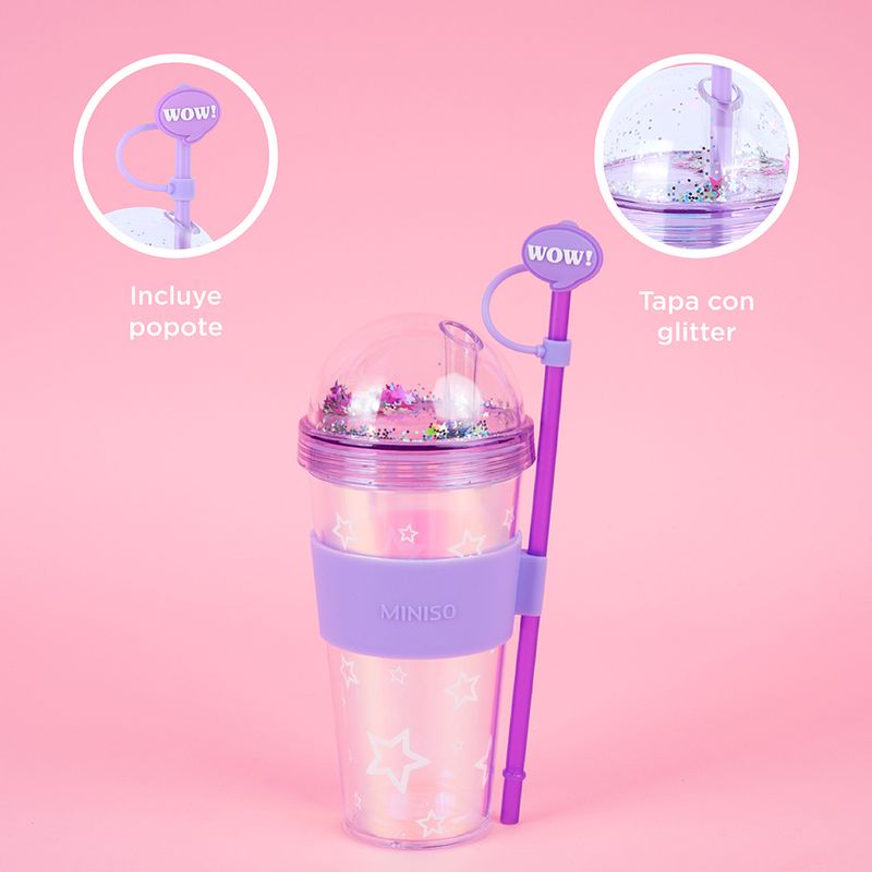 Vaso-de-pl-stico-de-doble-pared-serie-hologr-fica-con-sorbete-420-ml-p-rpura-Miniso-6-21343