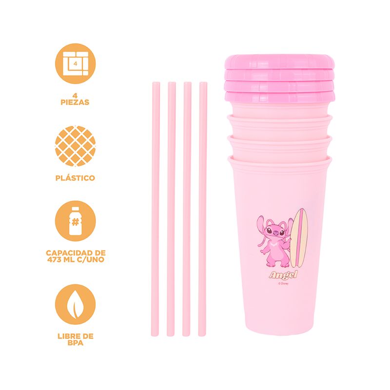 Vaso-de-pl-stico-disney-lilo-stitch-collection-473-ml-4-piezas-angel-Lilo-Stitch-3-21628