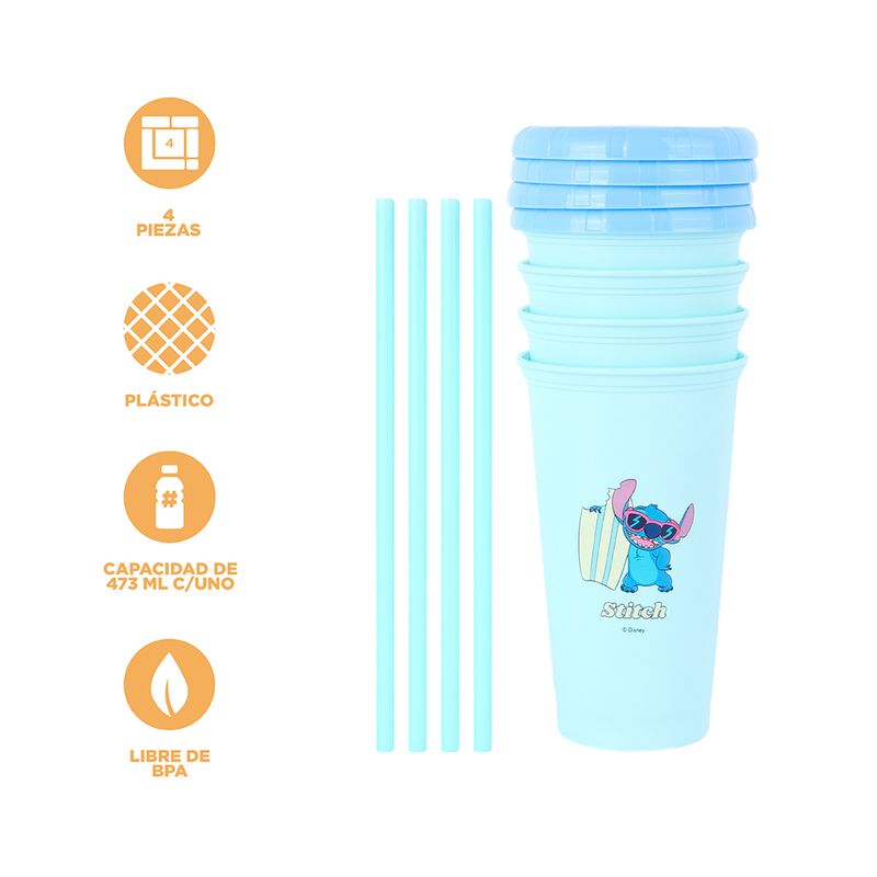 Vaso-de-pl-stico-de-la-colecci-n-disney-lilo-stitch-473-ml-4-piezas-stitch-Lilo-Stitch-3-21629