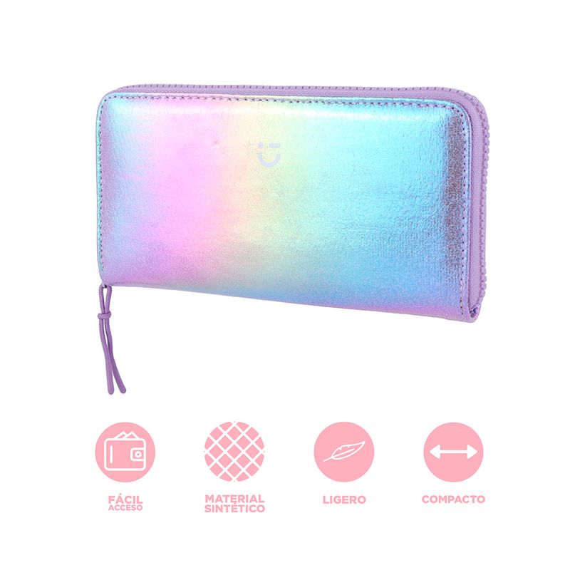 Cartera-larga-para-mujer-serie-holographic-morado-Miniso-3-22122