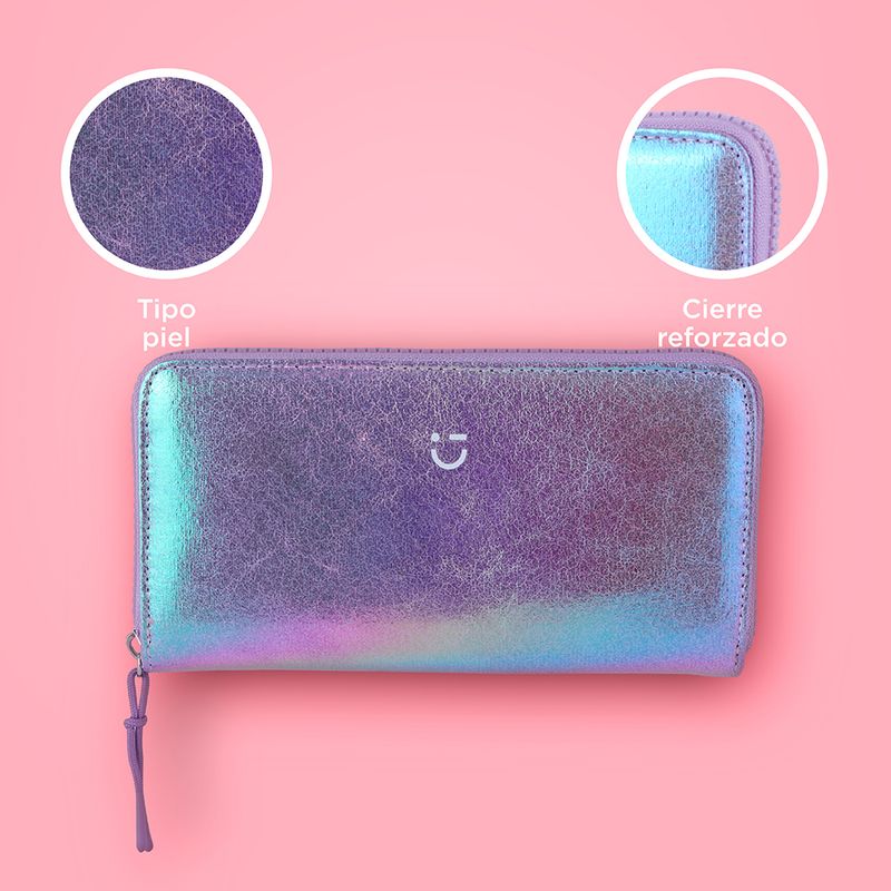 Cartera-larga-para-mujer-serie-holographic-morado-Miniso-5-22122