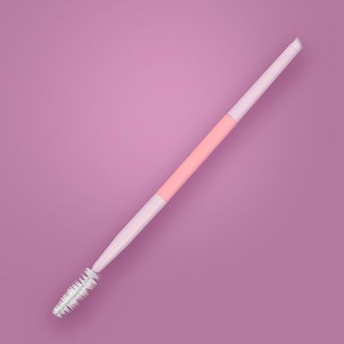 Pincel de cejas de doble cara peach pink series  -  Miniso
