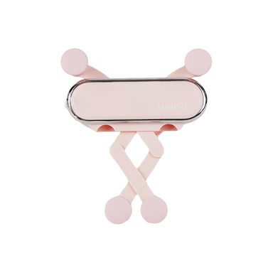 Soporte de celular para auto gravedad macaron rosa -  Miniso