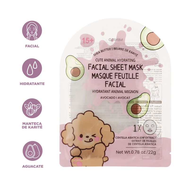 Mascarilla-facial-hidratante-cute-animal-palta-Miniso-4-21710