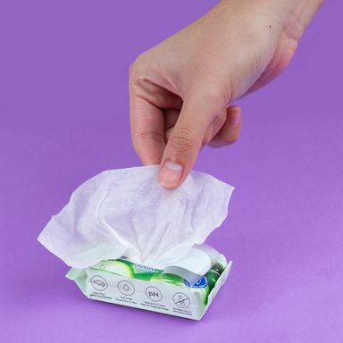 Toallitas desechables con aloe 8 toallitas x 8 paquetes -  Miniso
