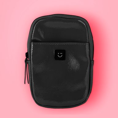 Mini bolso porta celular miniso serie charol gris -  Miniso