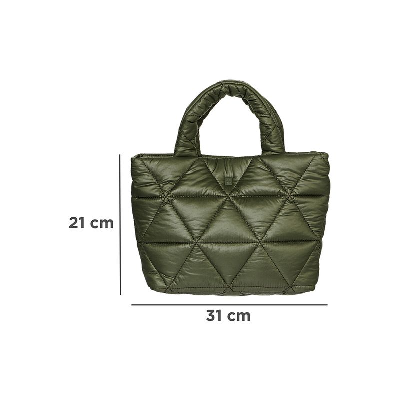 Bolso-tote-miniso-serie-nylon-acolchado-triangulos-verde-militar-Miniso-7-21874