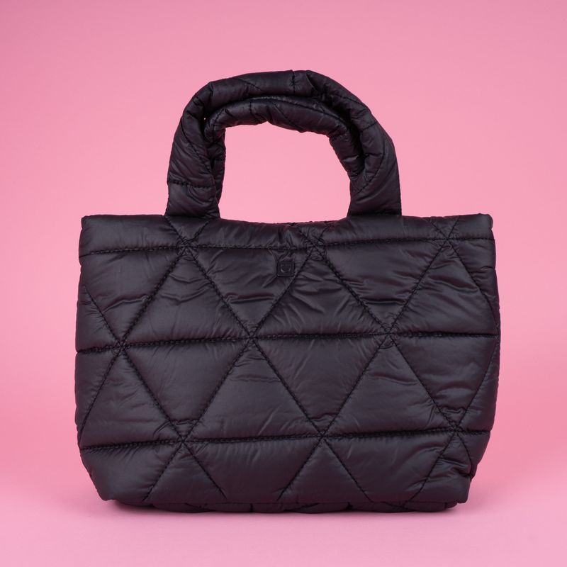 Bolso-tote-miniso-serie-nylon-acolchado-triangulos-negro-Miniso-3-21875