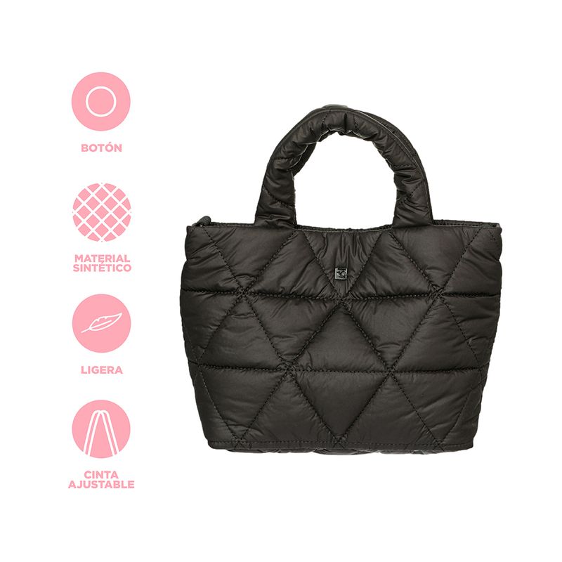 Bolso-tote-miniso-serie-nylon-acolchado-triangulos-negro-Miniso-4-21875