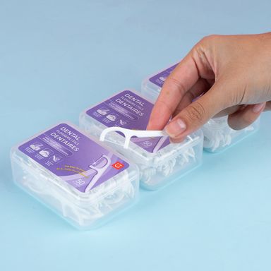 Hilo dental fino suave y de limpieza profunda menta fina paquetes de 50 piezas 3 -  Miniso