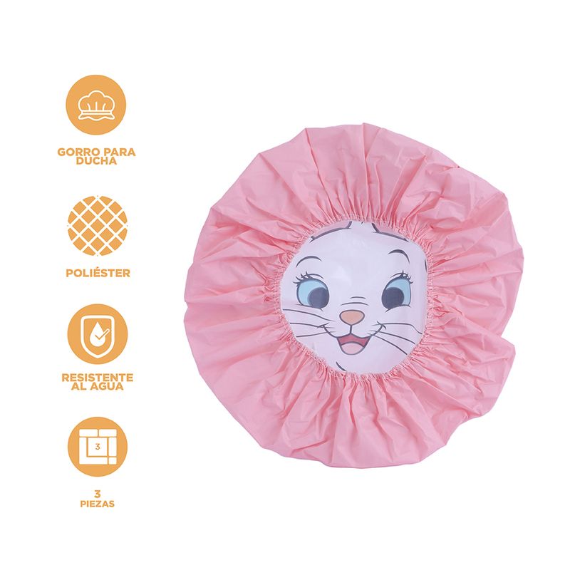 Gorra-de-ba-o-disney-cat-collection-shower-caps-3-pcs-marie-Disney-3-21906