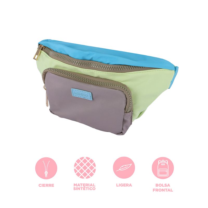 Bolso-estilo-cangurera-miniso-serie-bloques-de-color-verde-Miniso-3-21946