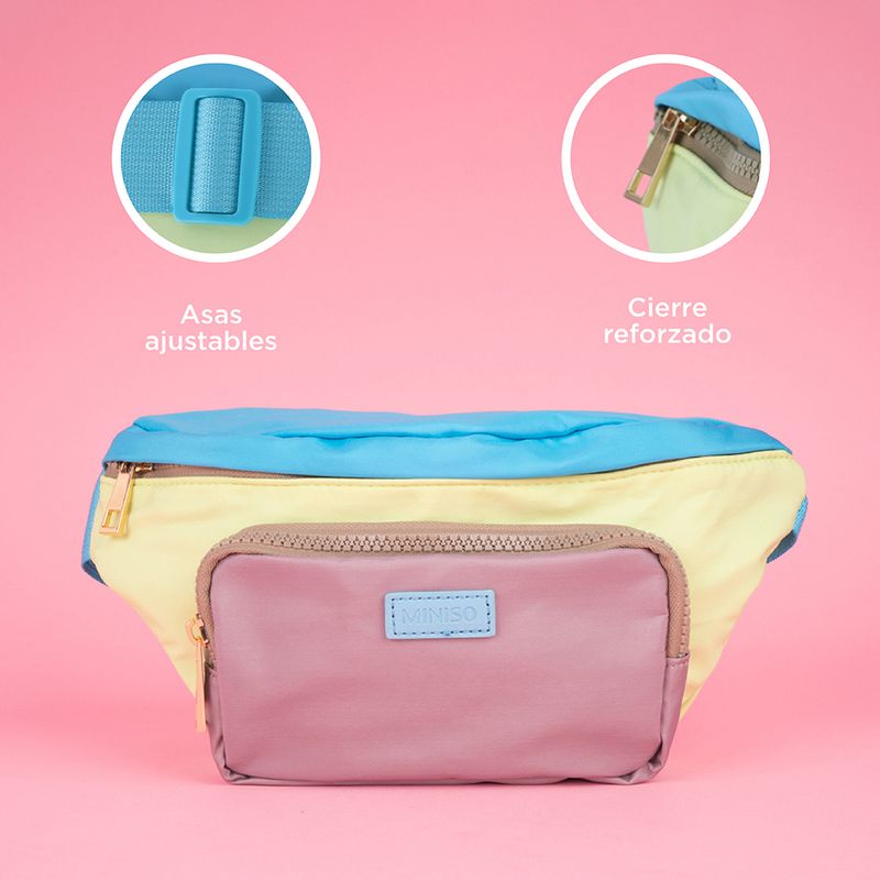 Bolso-estilo-cangurera-miniso-serie-bloques-de-color-verde-Miniso-5-21946