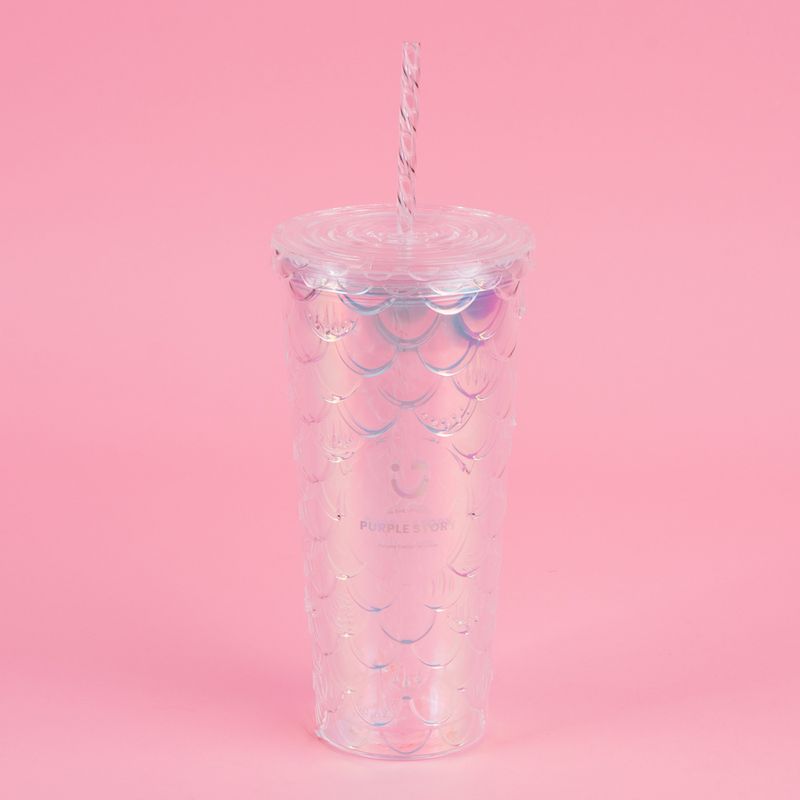 Vaso-de-pl-stico-con-dise-o-de-escamas-de-pescado-serie-hologr-fica-700-ml-p-rpura-Miniso-3-22074