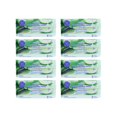 Toallitas desechables con aloe 8 toallitas x 8 paquetes -  Miniso