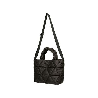 Bolso tote miniso serie nylon acolchado triangulos negro -  Miniso