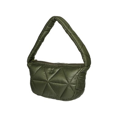 Bolso hobo miniso serie nylon acolchado triangulos verde militar -  Miniso