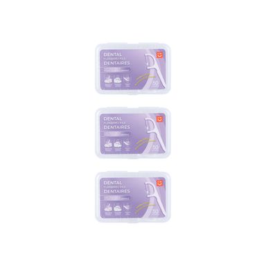 Hilo dental fino suave y de limpieza profunda menta fina paquetes de 50 piezas 3 -  Miniso