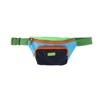Bolso estilo cangurera miniso serie bloques de color azul -  Miniso