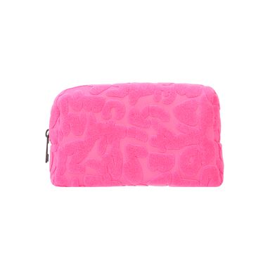 Cosmetiquera de toalla miniso letras rosa -  Miniso