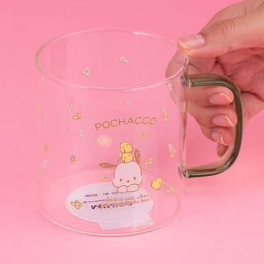 Taza de vidrio de la serie party personajes sanrio 420 ml pochacco -  Sanrio