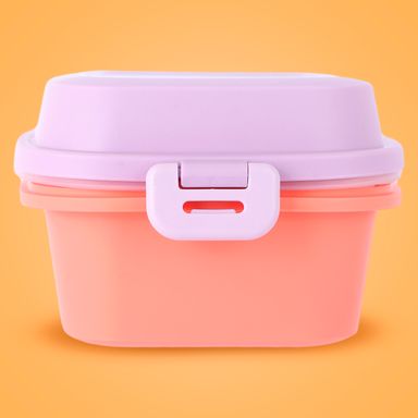 Taper para alimentos de doble capa 980 ml naranja -  Miniso
