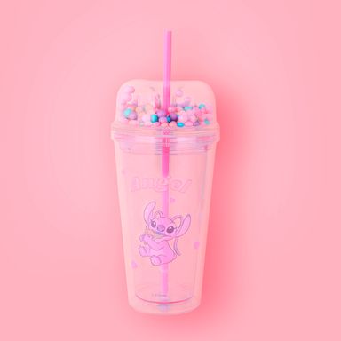 Vaso de plástico disney lilo & stitch collection de doble pared con sorbete 480 ml angel -  Lilo & Stitch