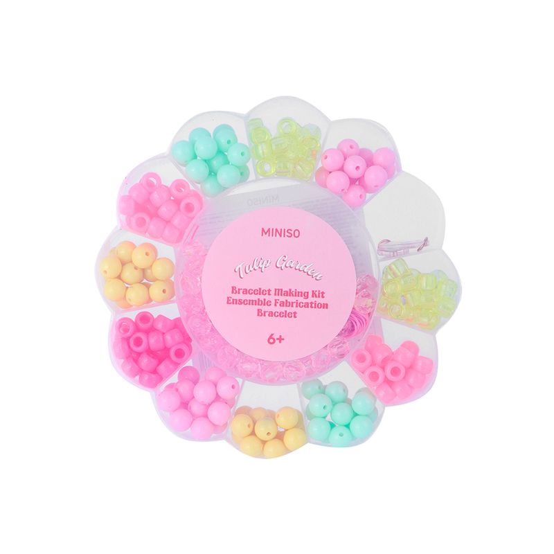 Set-para-jugar-kit-de-creaci-n-de-pulseras-paquete-de-serie-tulip-garden-Miniso-1-20076