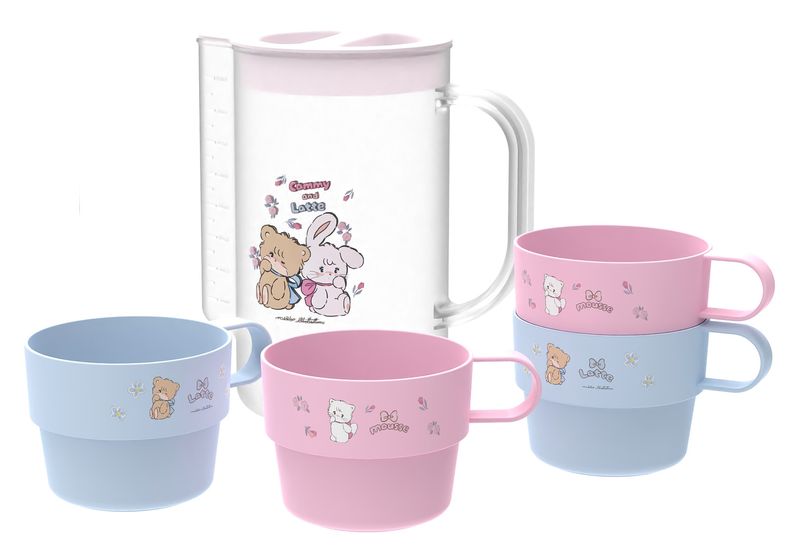 Vaso-de-pl-stico-juego-de-jarra-de-agua-y-cuatro-tazas-de-la-colecci-n-mikko-1000-ml-Mikko-2-22121