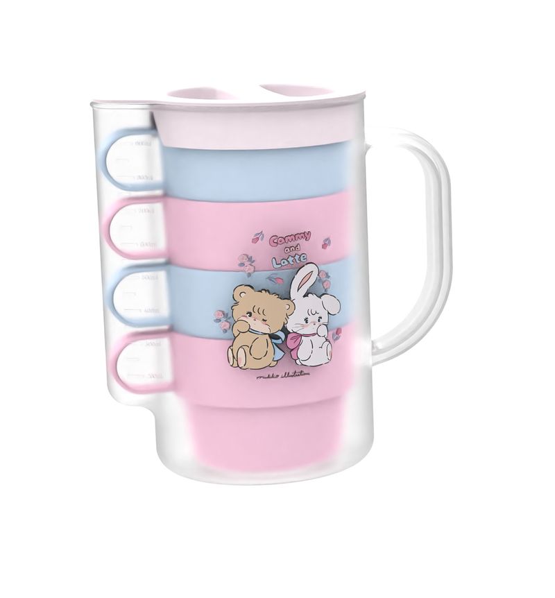Vaso-de-pl-stico-juego-de-jarra-de-agua-y-cuatro-tazas-de-la-colecci-n-mikko-1000-ml-Mikko-1-22121