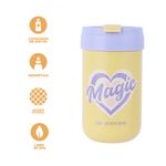 Termo-botella-aislante-serie-letters-con-tapa-abatible-400-ml-beige-Miniso-4-20958