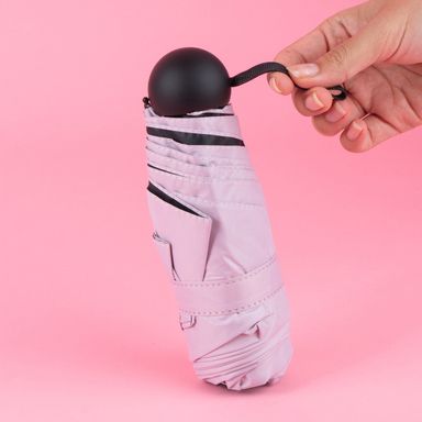 Paraguas y sombrillas portátil de cinco pliegues mini series rosa claro -  Miniso