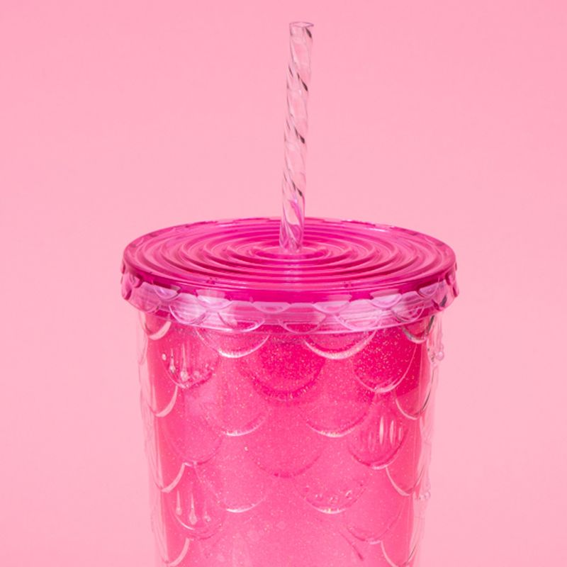 Vaso-de-pl-stico-con-dise-o-de-escamas-de-pescado-serie-hologr-fica-700-ml-rosa-Miniso-8-22073