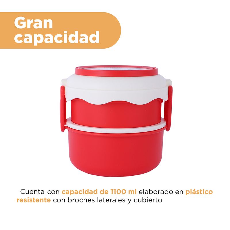 Contenedor-para-alimentos-fiambrera-redonda-de-doble-capa-snoopy-collection-1100-ml-carmes-Snoopy-4-21648