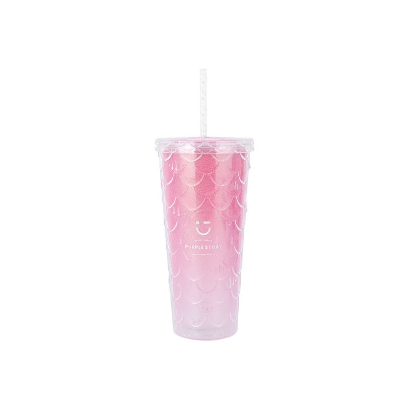 Vaso-de-pl-stico-con-dise-o-de-escamas-de-pescado-serie-hologr-fica-700-ml-rosa-Miniso-1-22073