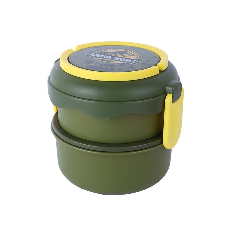 Contenedor-para-alimentos-fiambrera-redonda-de-doble-capa-jurassic-world-1100-ml-verde-Jurassic-World-1-22162