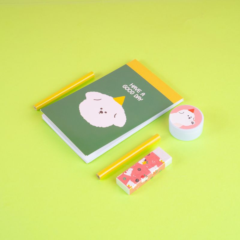 Set-bloc-de-notas-50-hojas-1-tajador-2-lapices-1-goma-serie-puppy-Puppy-5-22238