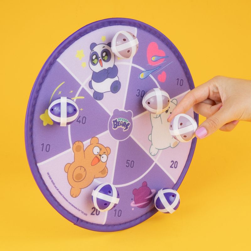 Plato-de-dardos-de-bolas-adhesivas-6-bolas-29cm-serie-wbb-We-Bare-Bears-2-22298